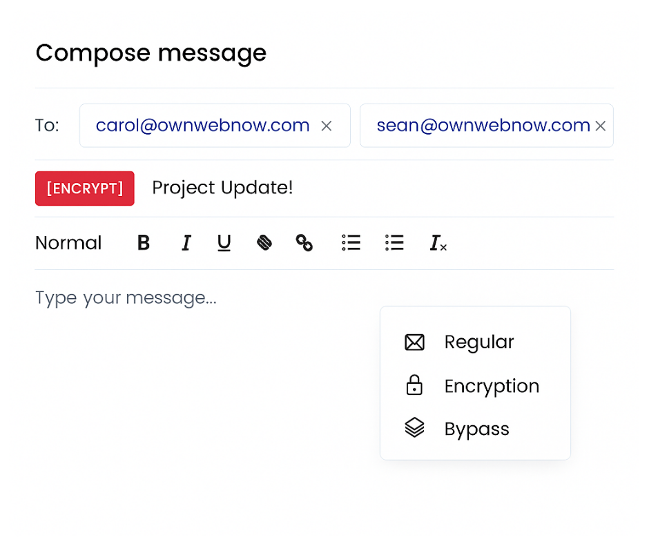 Send Encrypted Emails