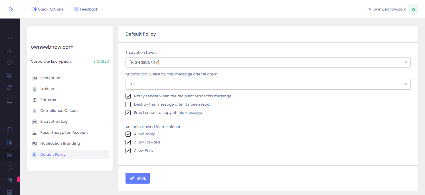 Corporate Encryption User Guide