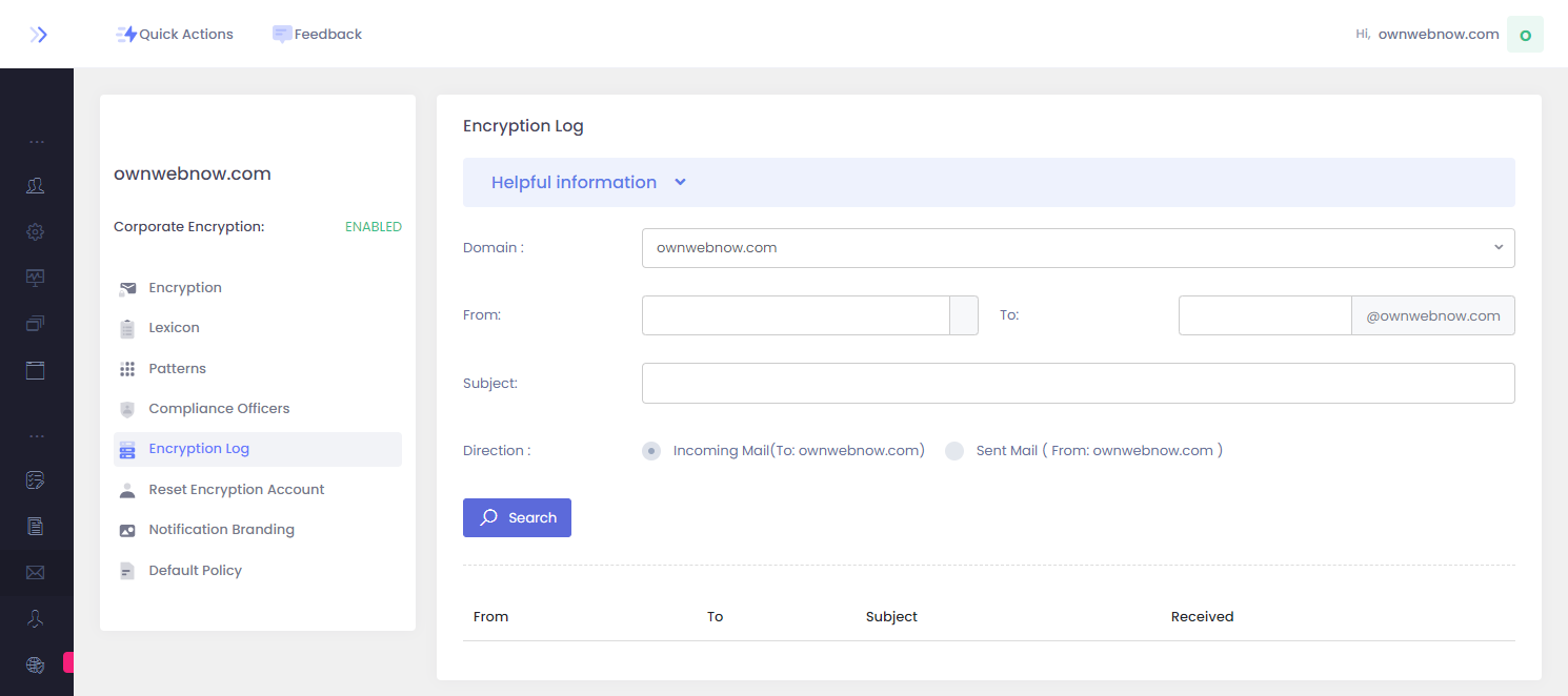 Corporate Encryption User Guide