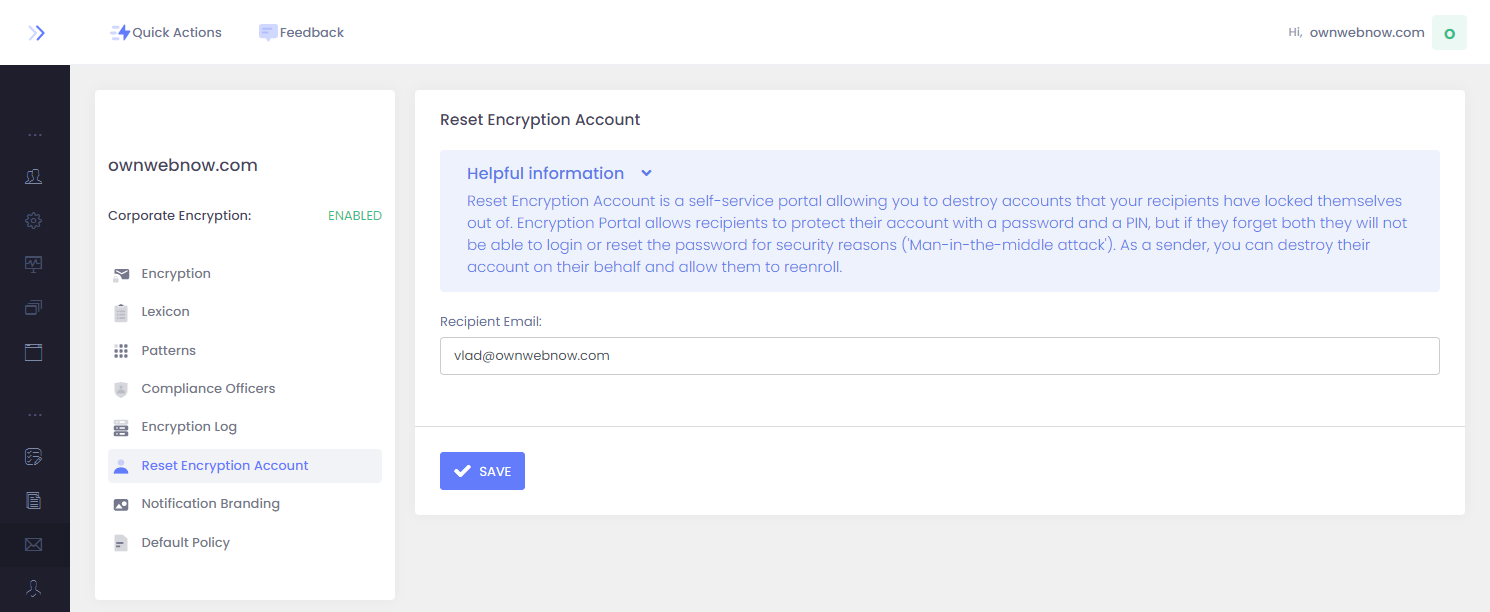 Corporate Encryption User Guide
