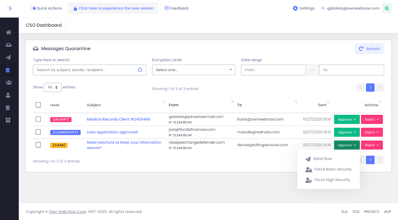 Corporate Encryption User Guide