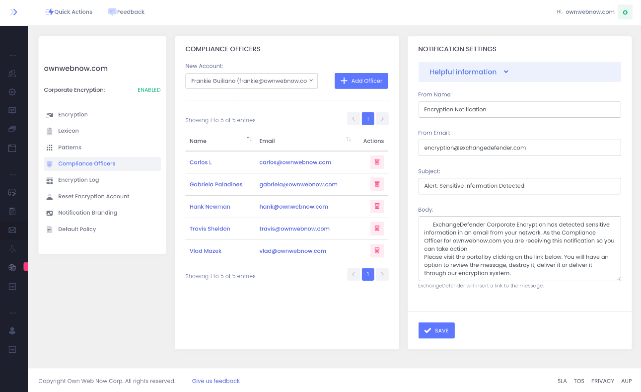 Corporate Encryption User Guide