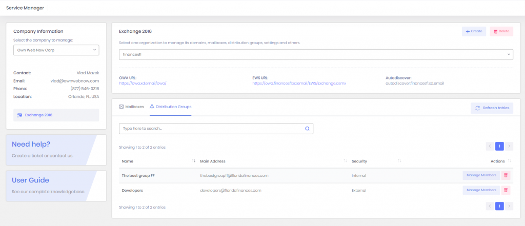 ExchangeDefender Exchange Setup