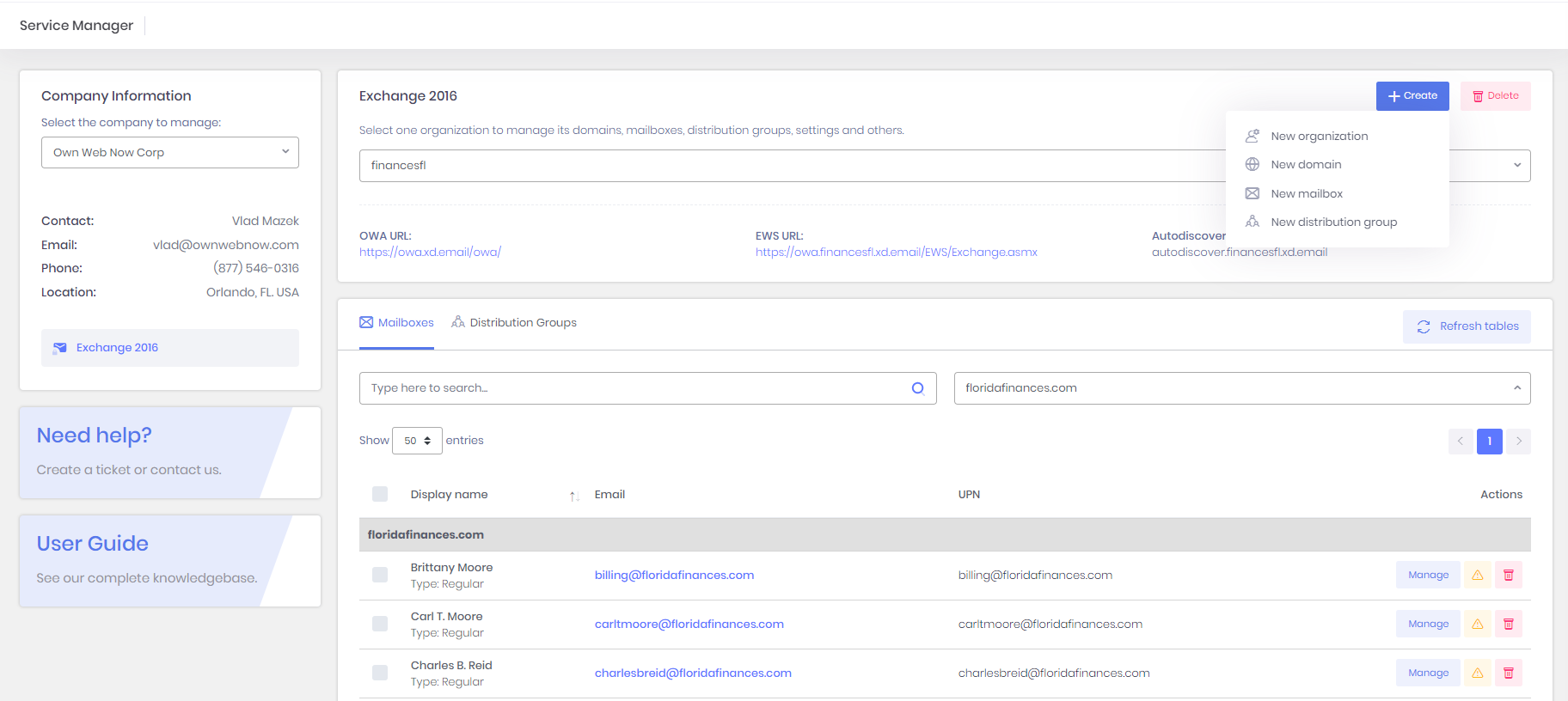 ExchangeDefender Exchange Setup