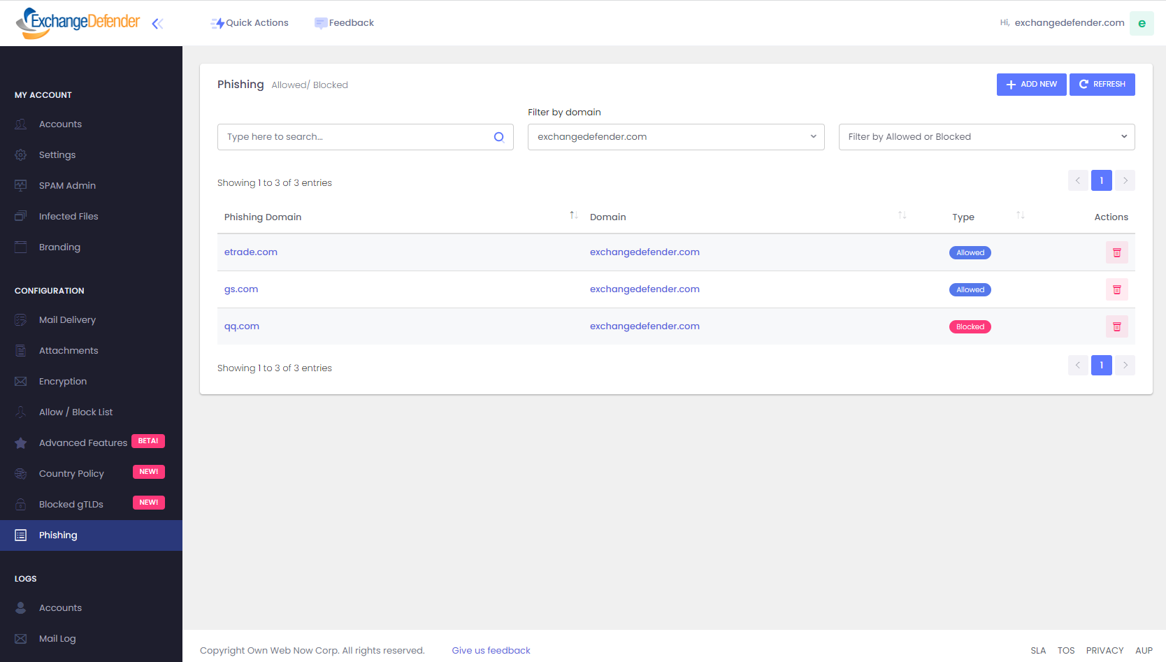 User Guide for Domain Administrators