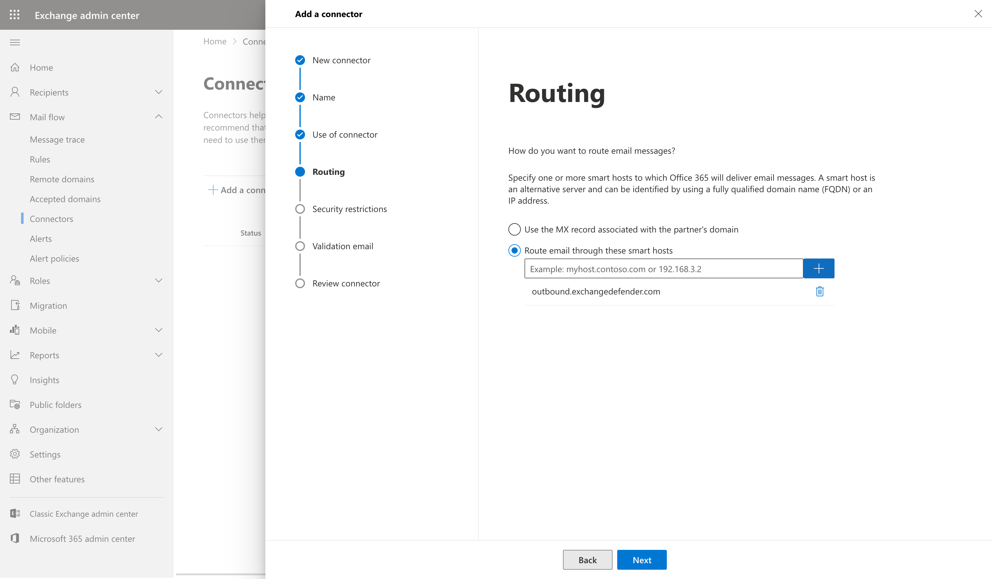 Configuring Microsoft365 with ExchangeDefender