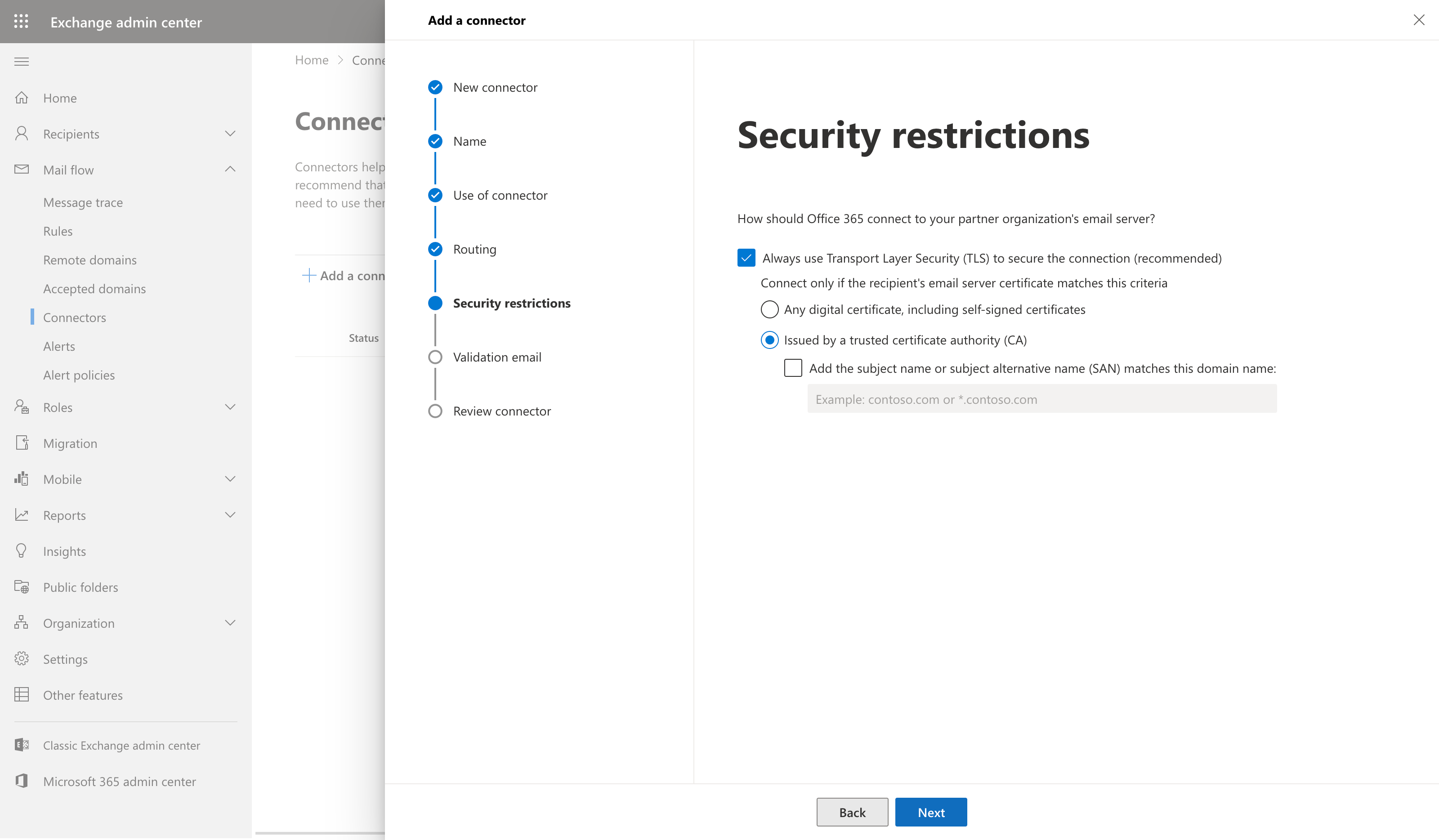 Configuring Microsoft365 with ExchangeDefender