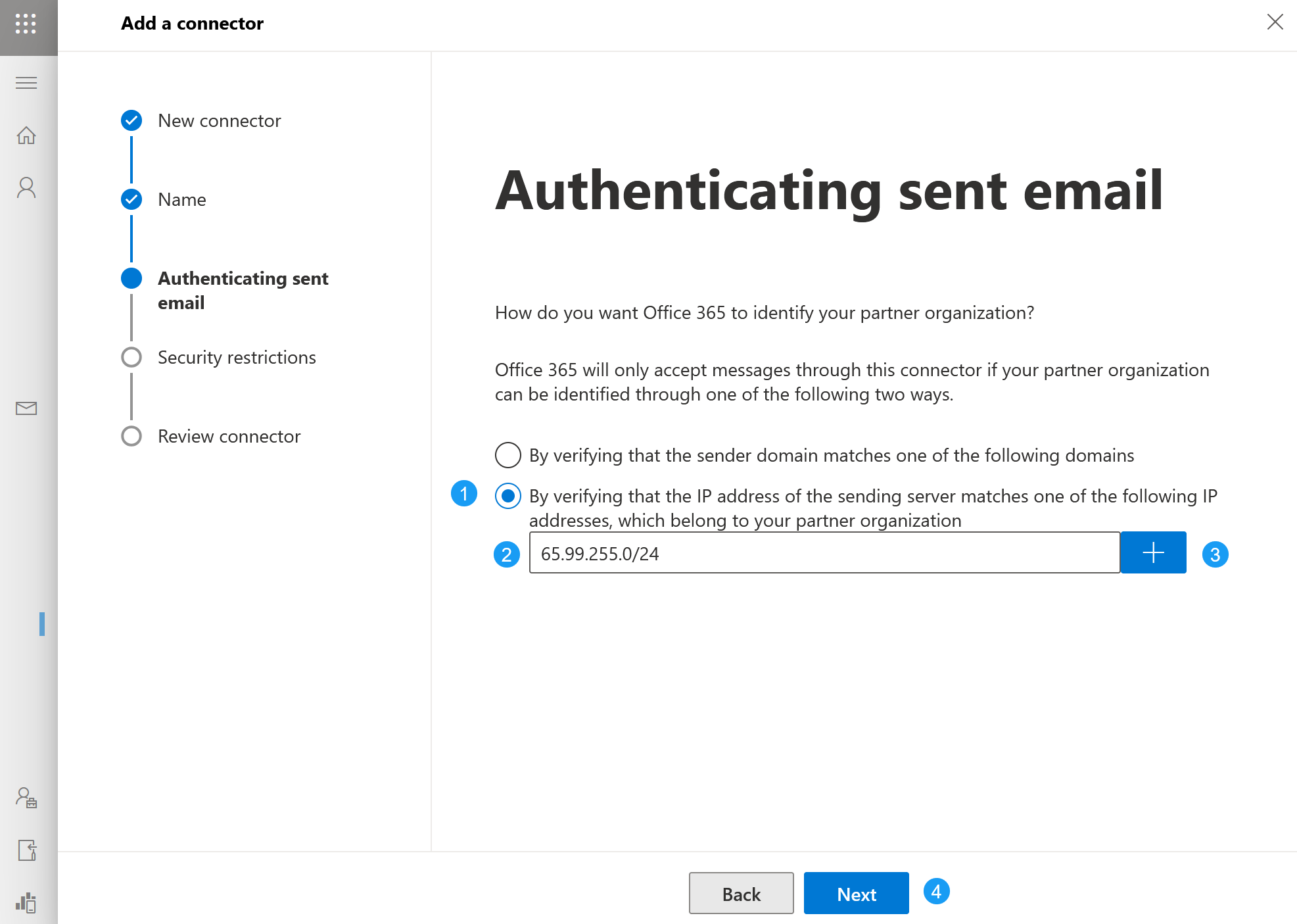 Configuring Microsoft365 with ExchangeDefender