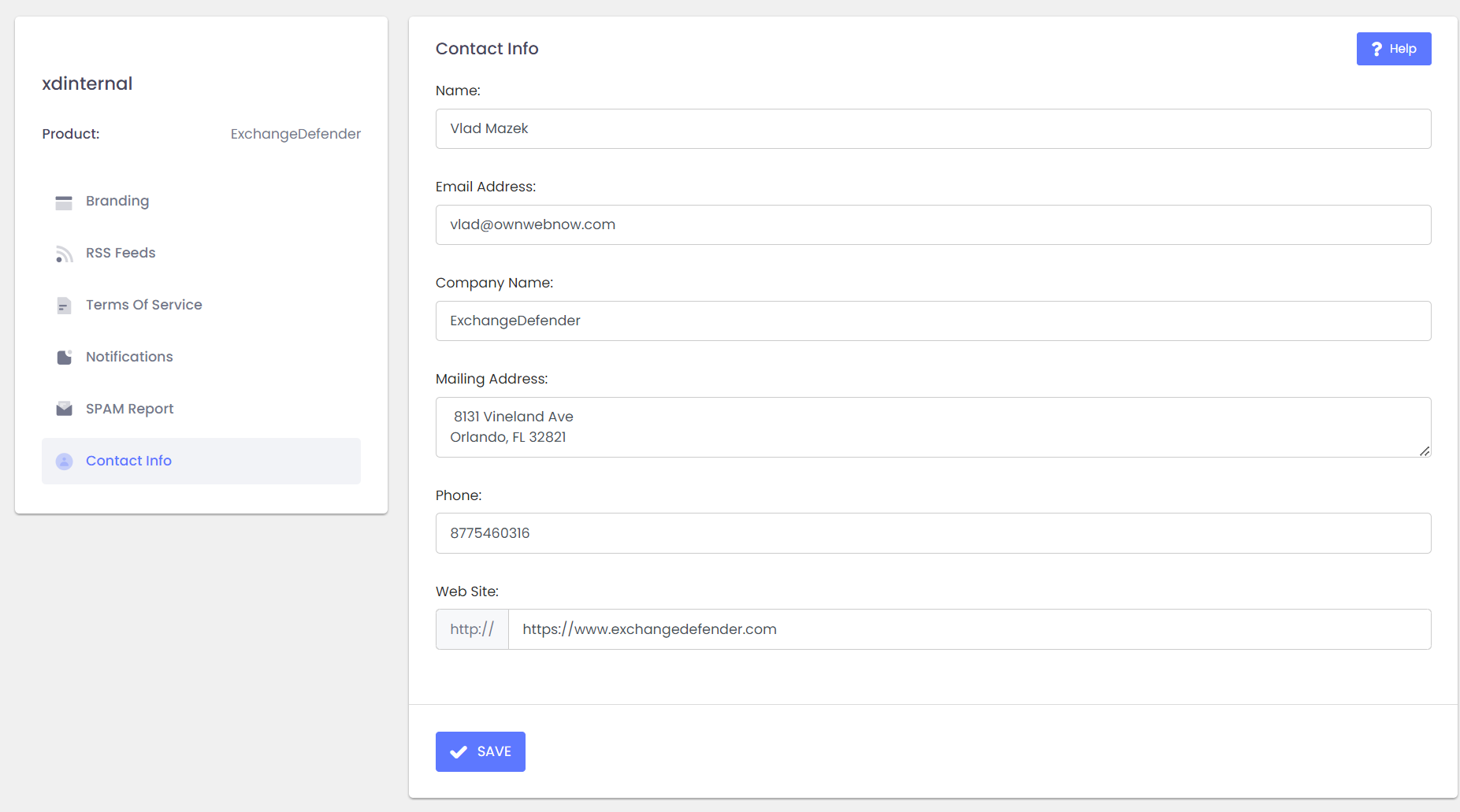 User Guide for Service Providers