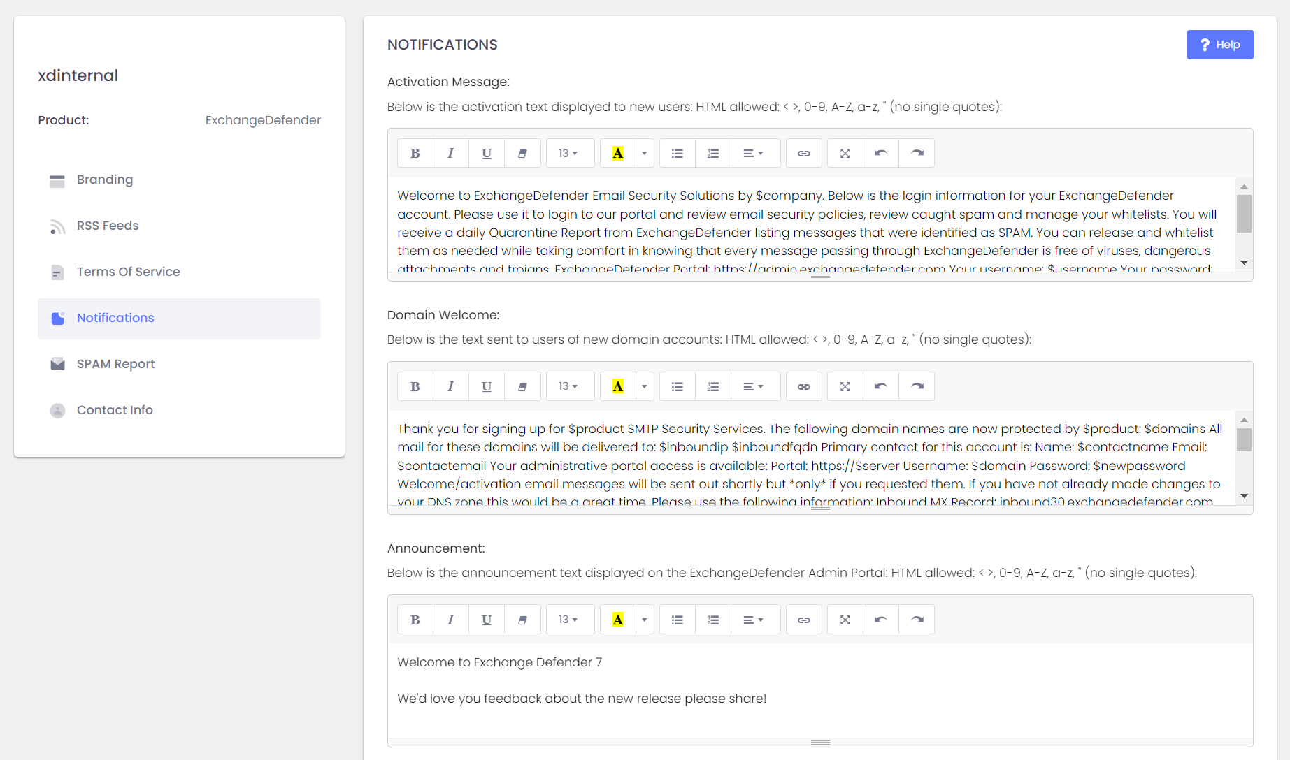 User Guide for Service Providers