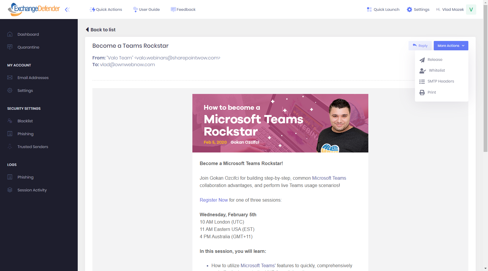 User Guide for Users