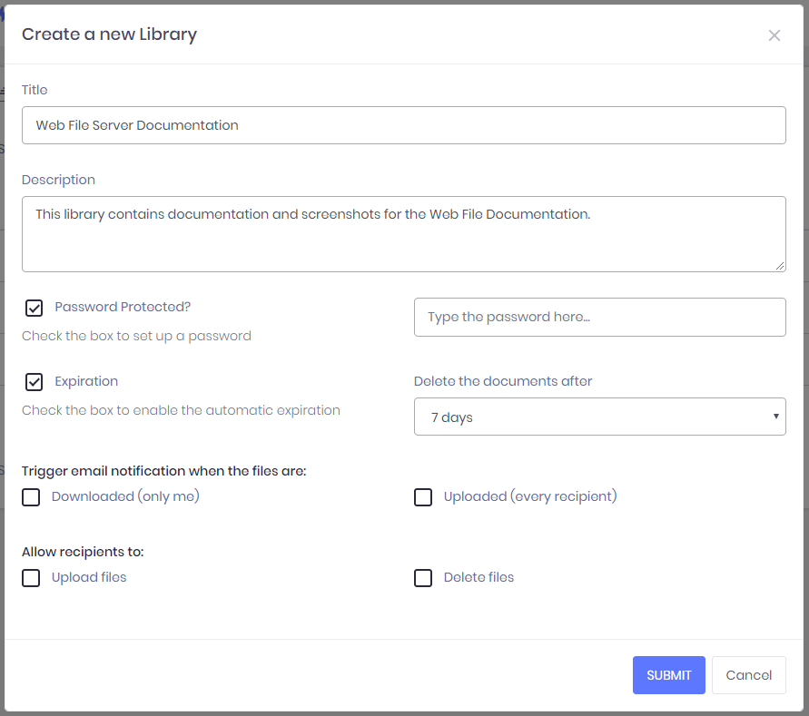 Web File Server Portal User Guide
