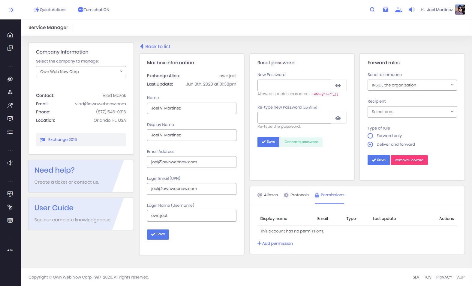ExchangeDefender Exchange Setup